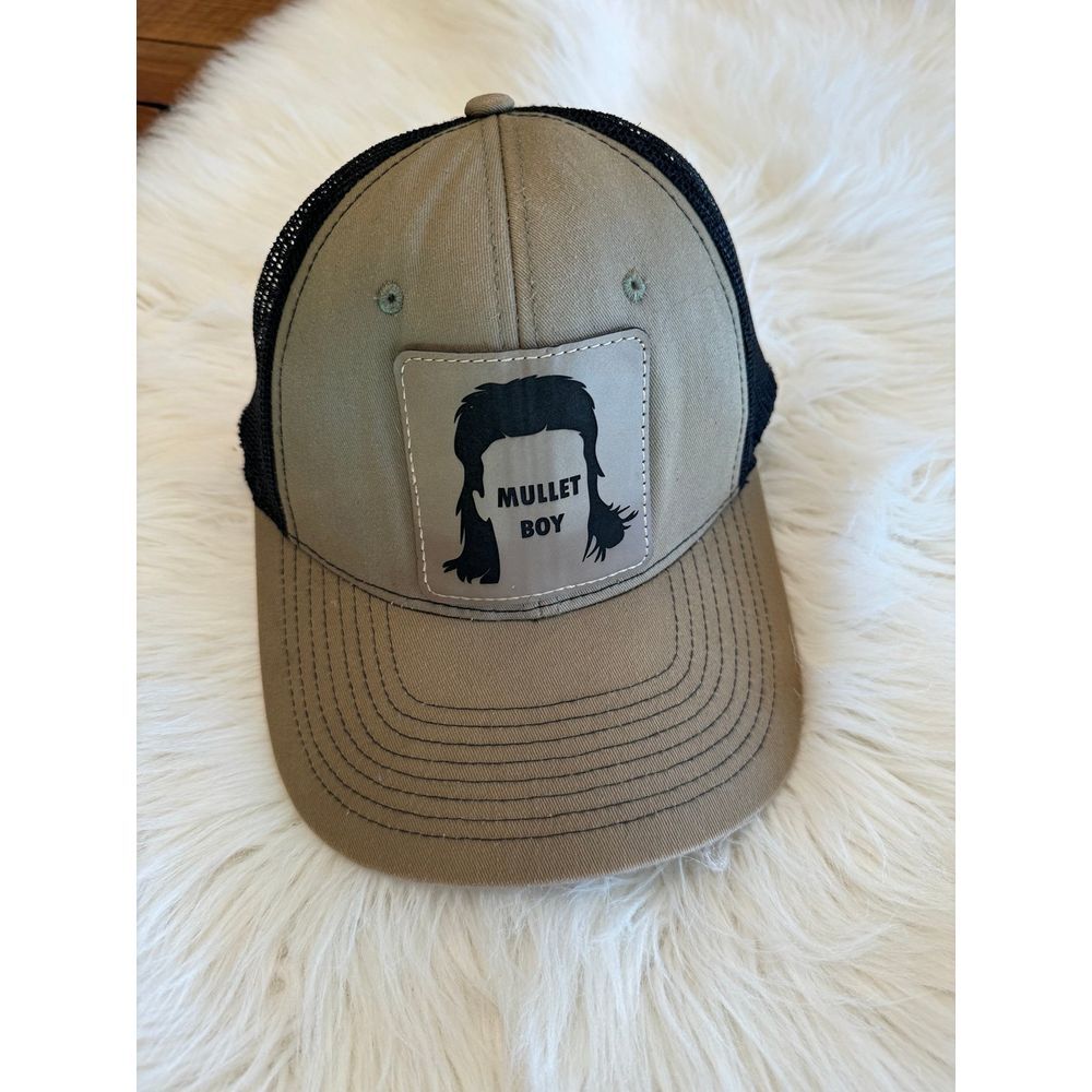 Mullet Boy‎ hat green black adult size